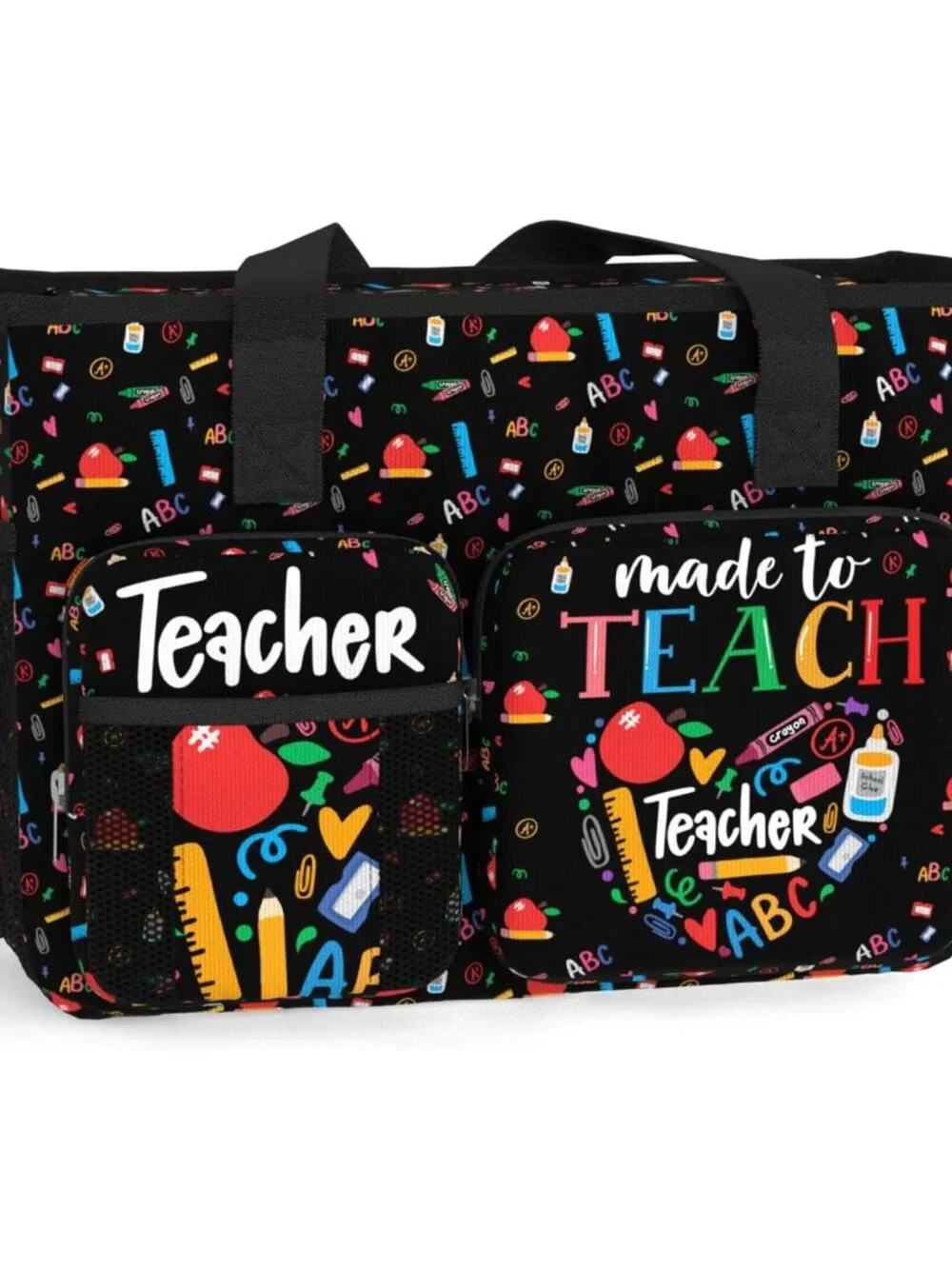 Large Teacher Work Bag. Waterproof Teacher Shoulder Bag for Work. Gift for Teach